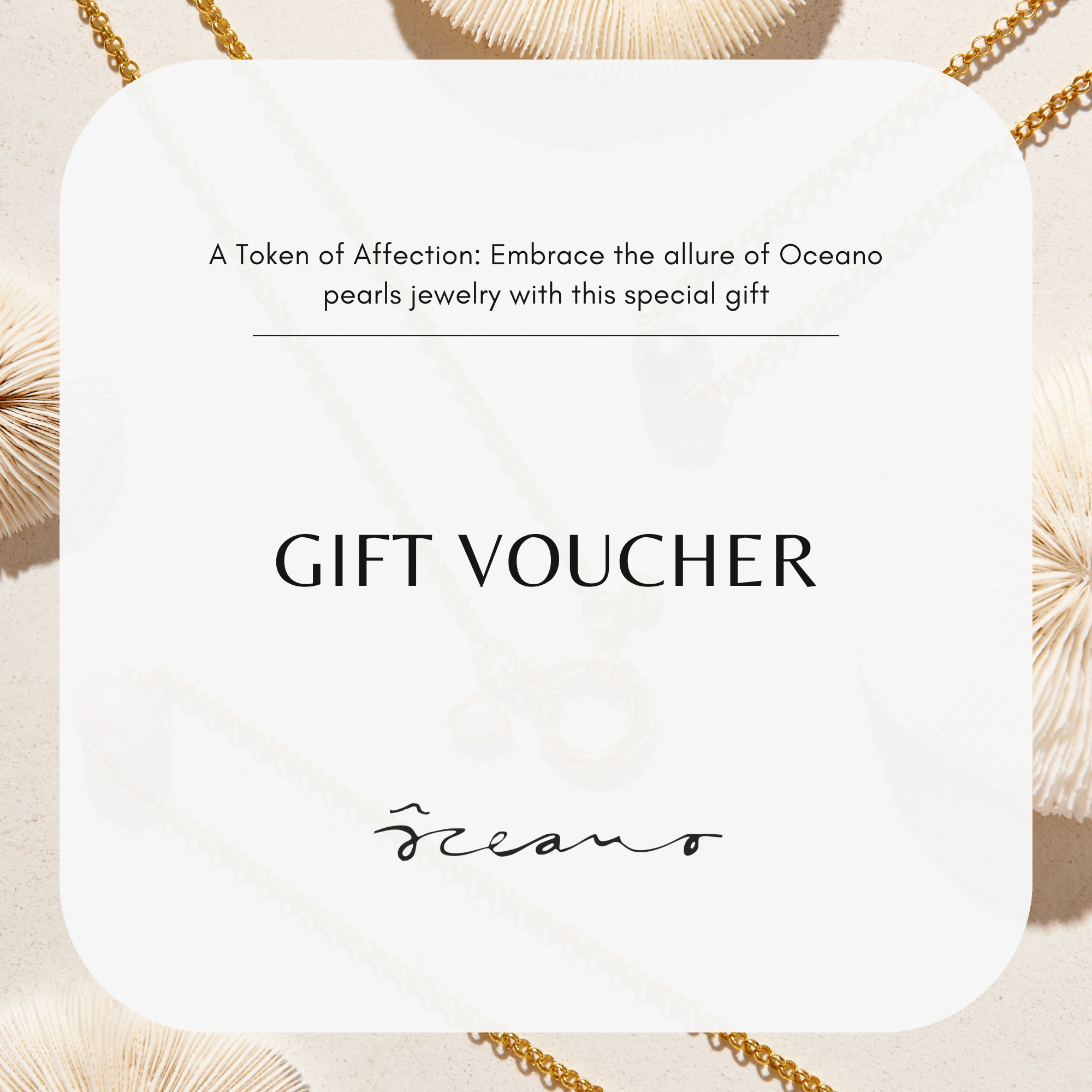 Oceano Pearls Goft Voucher