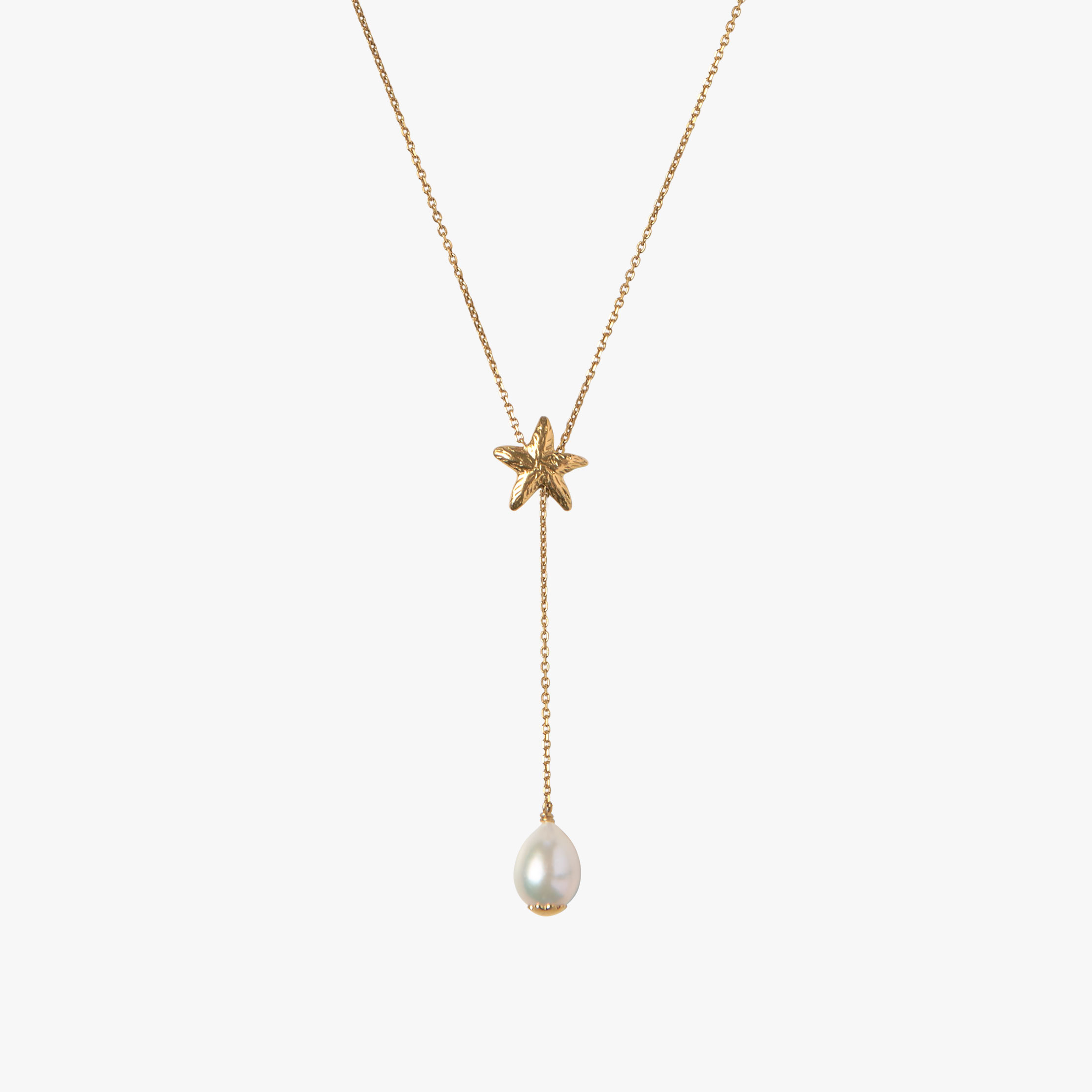 Trou d'Eau Douce Gold Adjustable Starfish - Oceano Pearls