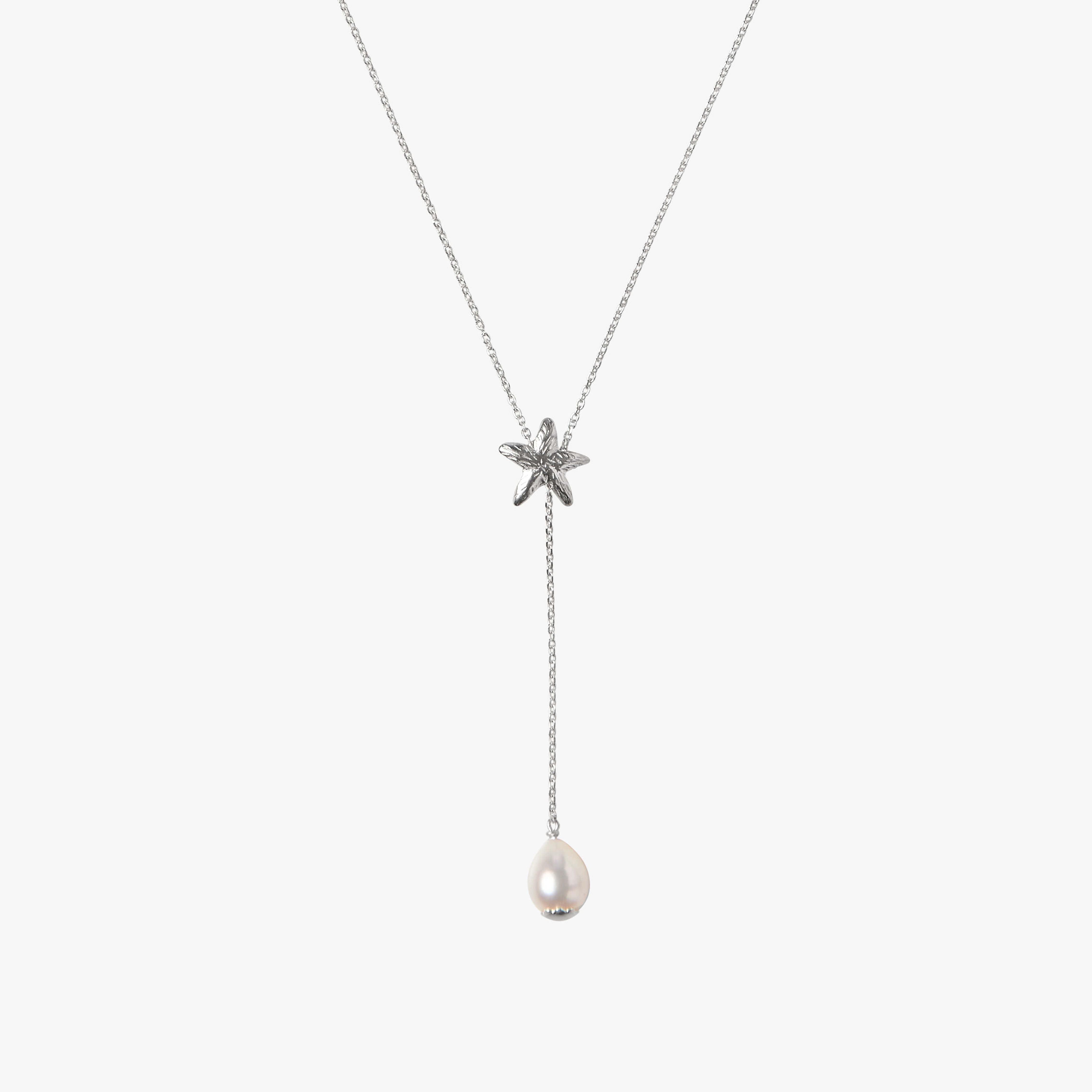 Trou d'Eau Douce Silver Adjustable Starfish - Oceano Pearls