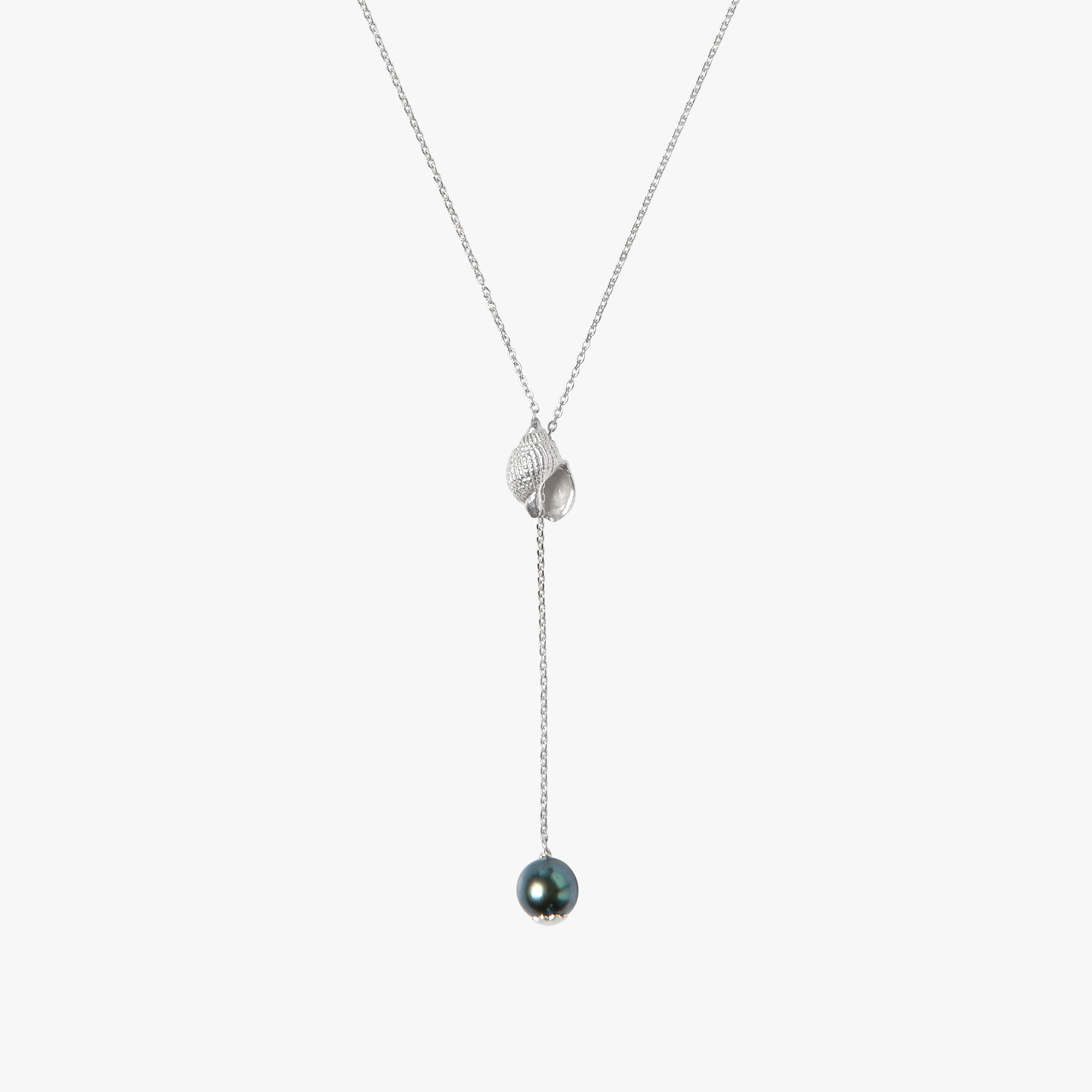 Trou d'Eau Douce Silver Tahitian Adjustable Shell - Oceano Pearls