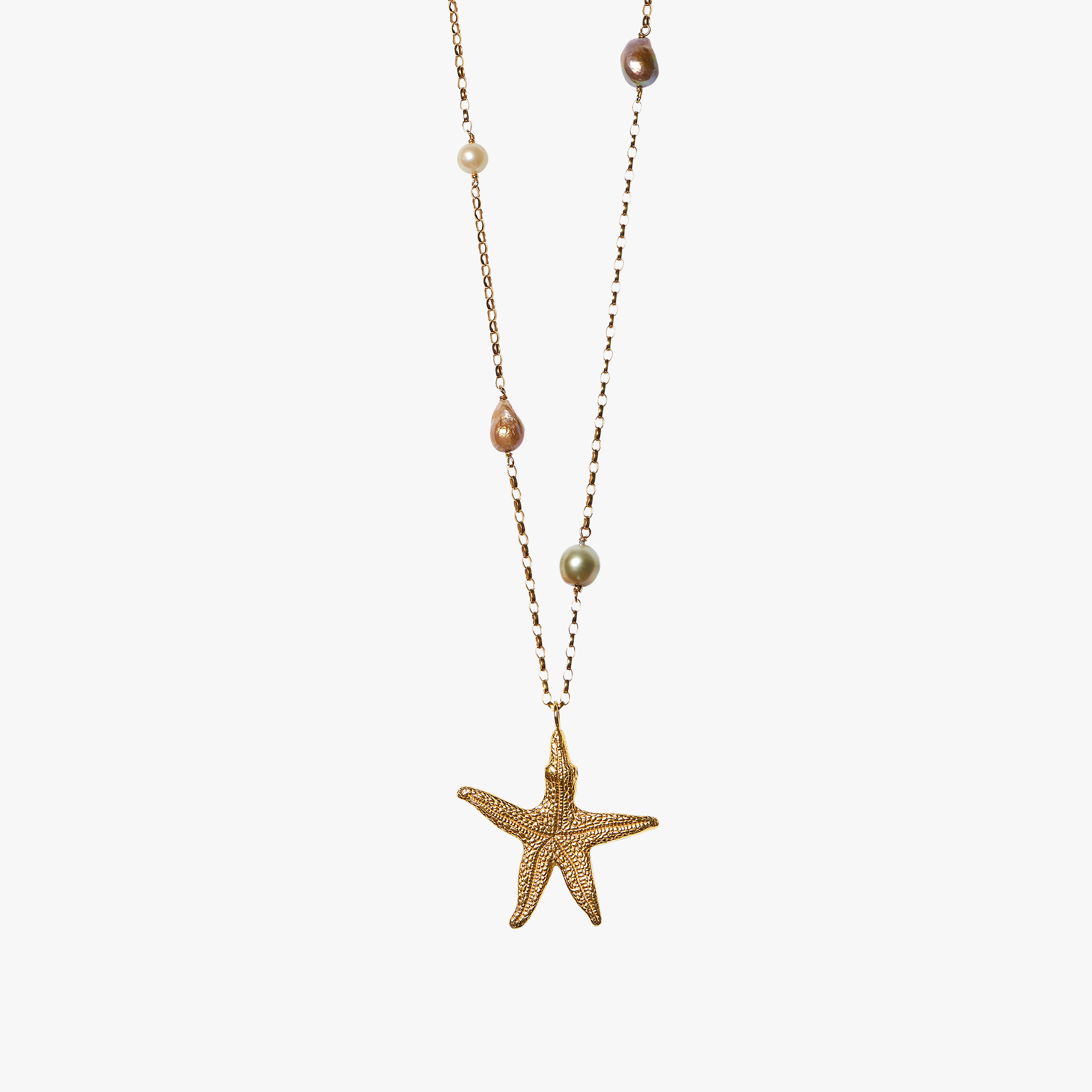 Blue Bay Starfish Gold - Oceano Pearls