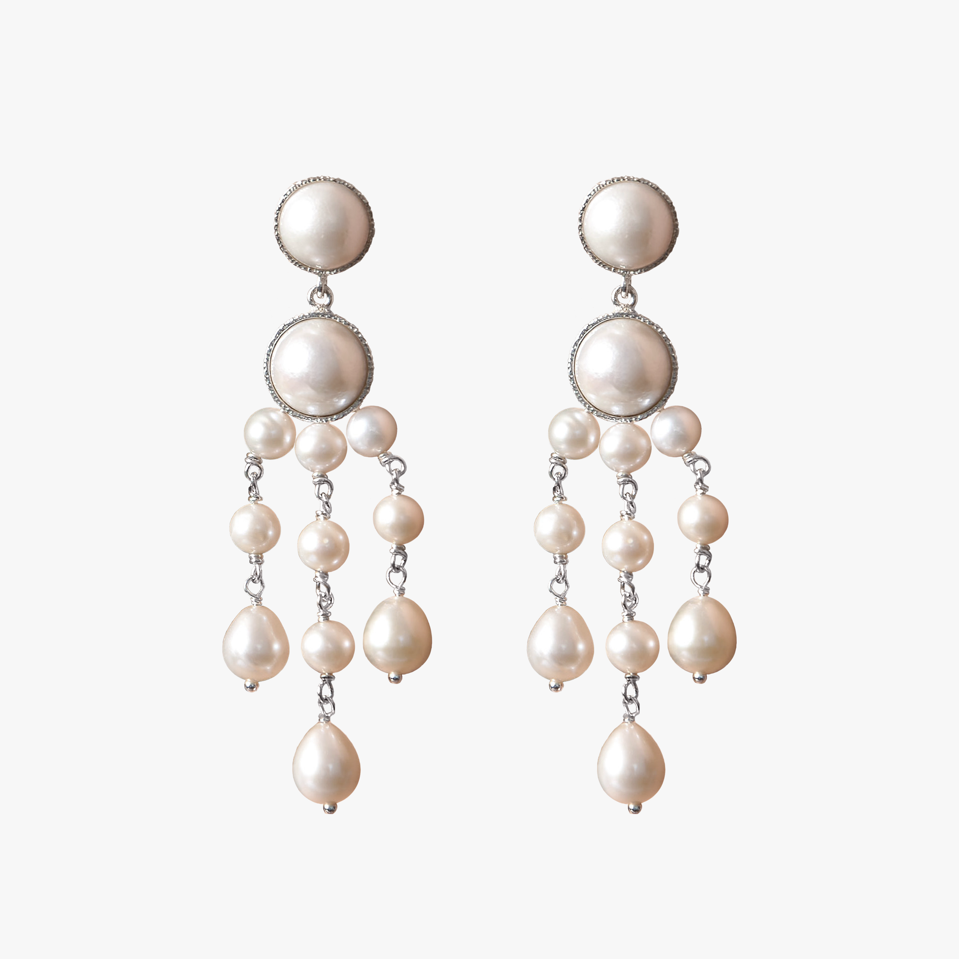 Chandelier Silver - Oceano Pearls