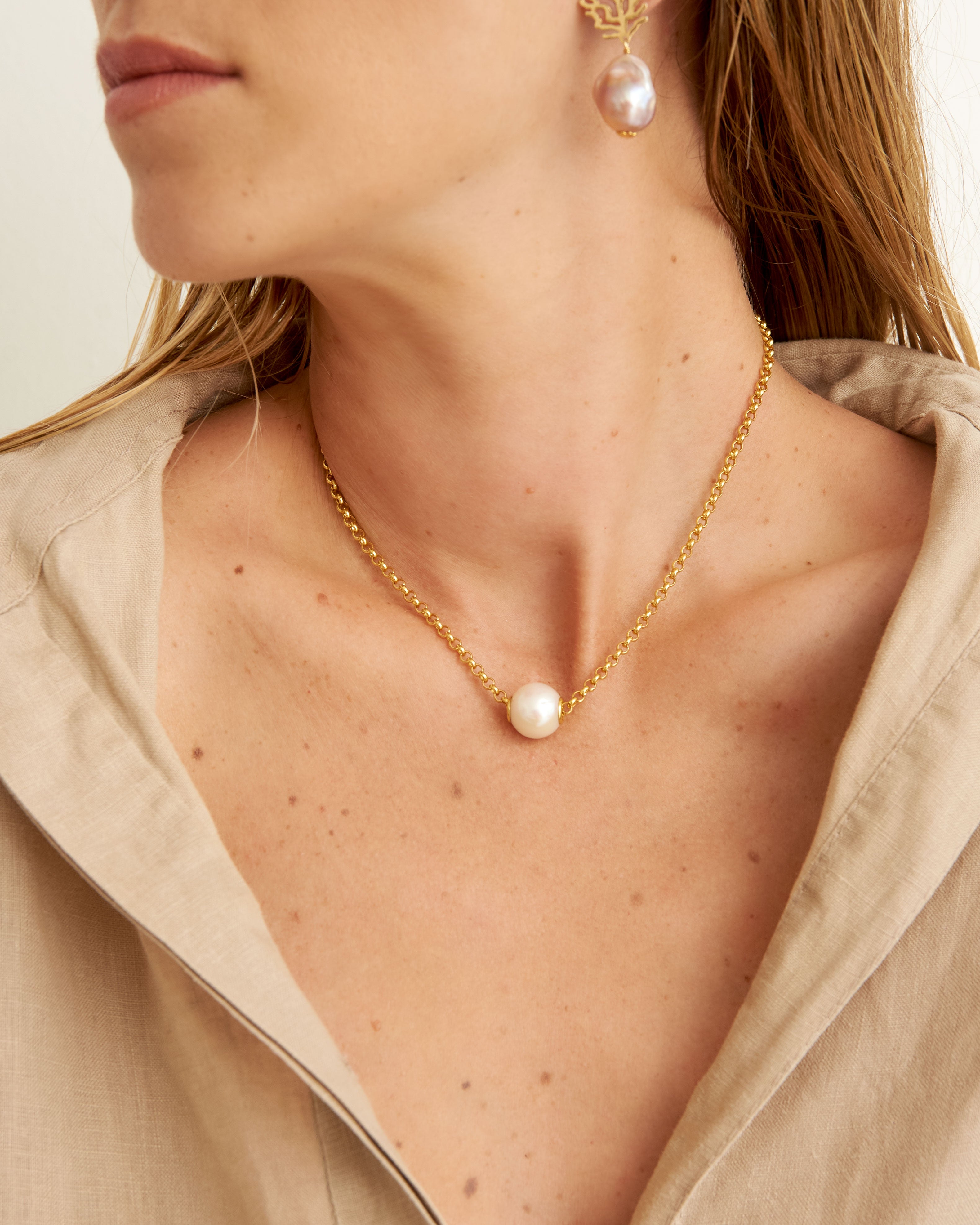 Paul et Virginie Gold White - Oceano Pearls