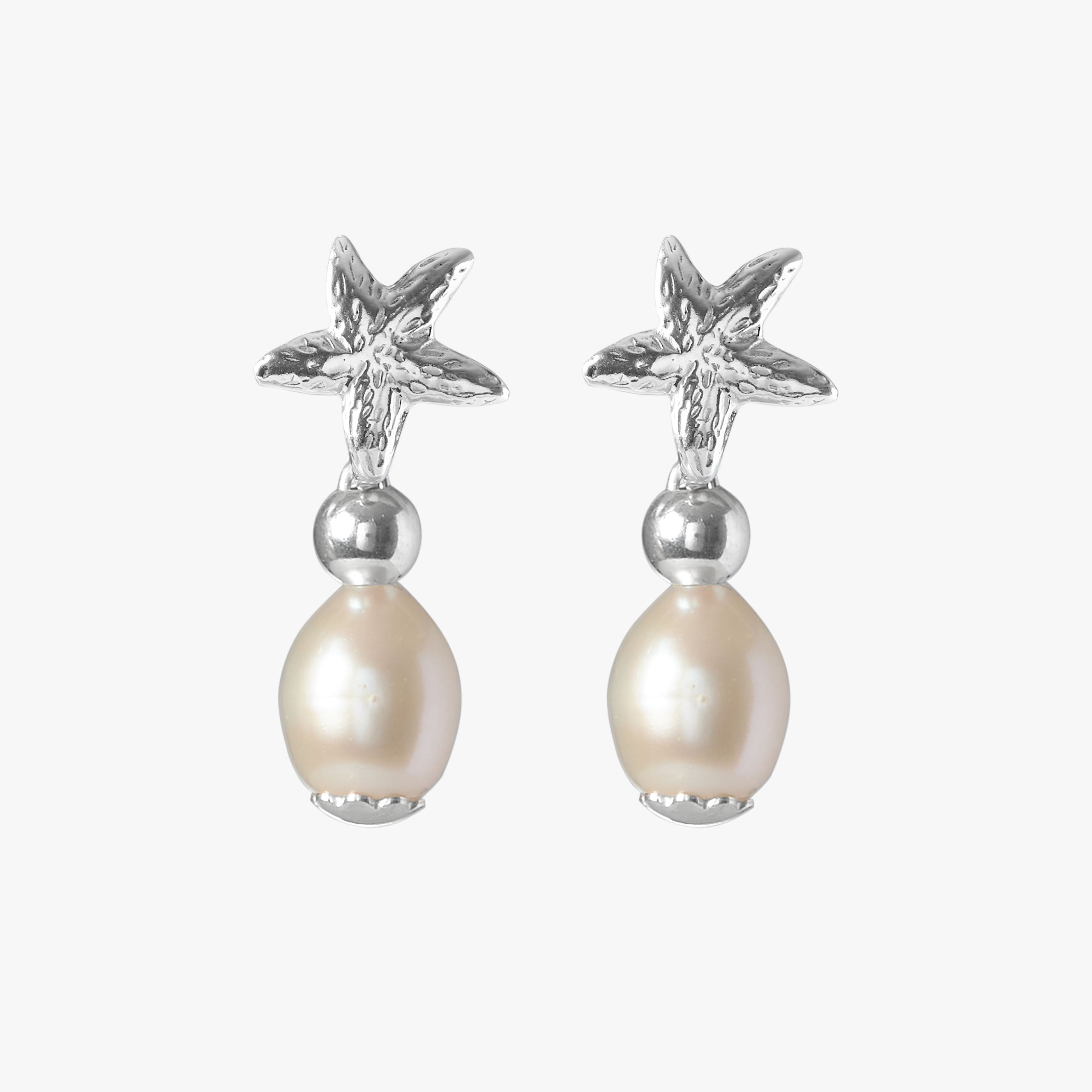 Belle Etoile Silver White Drop Pearl - Oceano Pearls