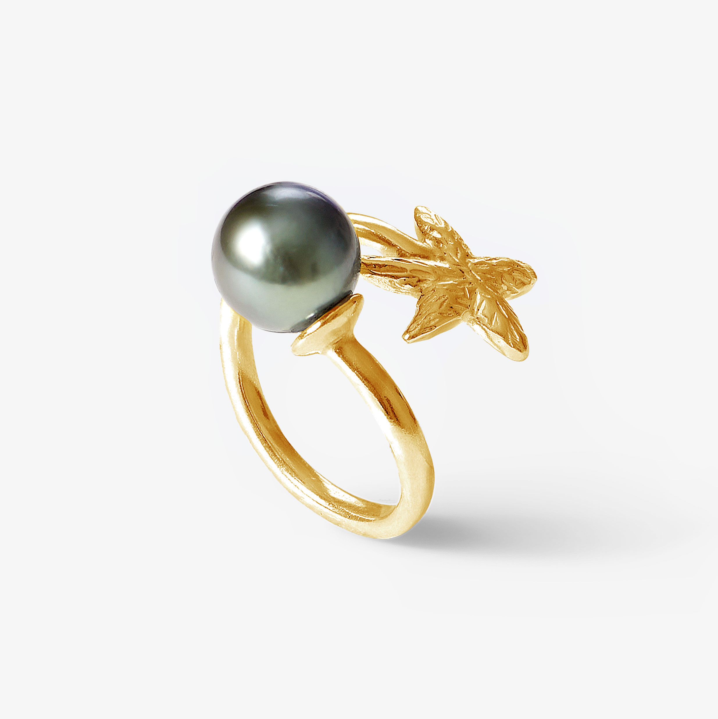 Trou d'Eau Douce Gold Starfish & Tahitian - Oceano Pearls