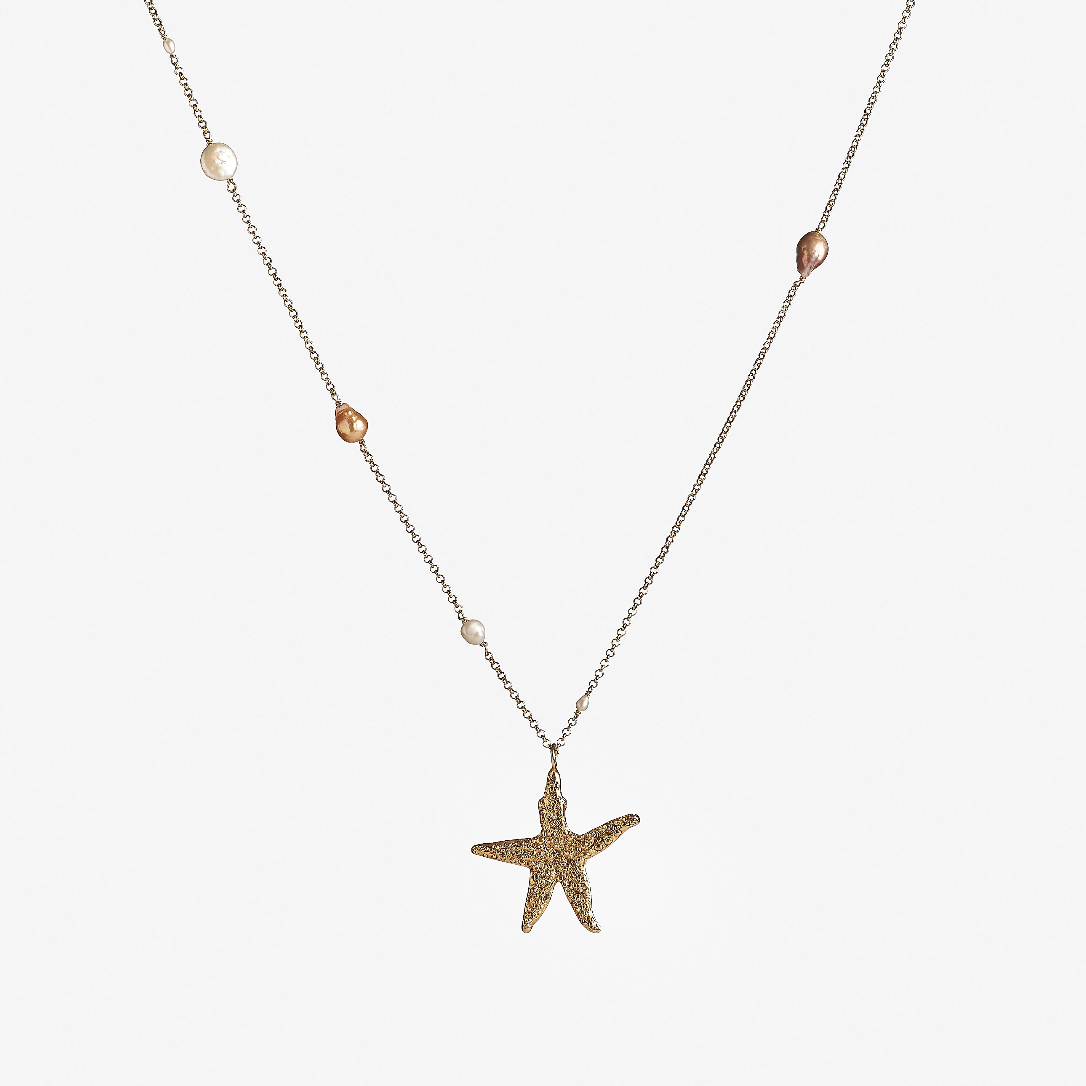 Blue Bay Starfish Gold - Oceano Pearls