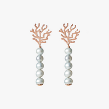 Load image into Gallery viewer, Plaine Corail Rose Gold 5 pearls
