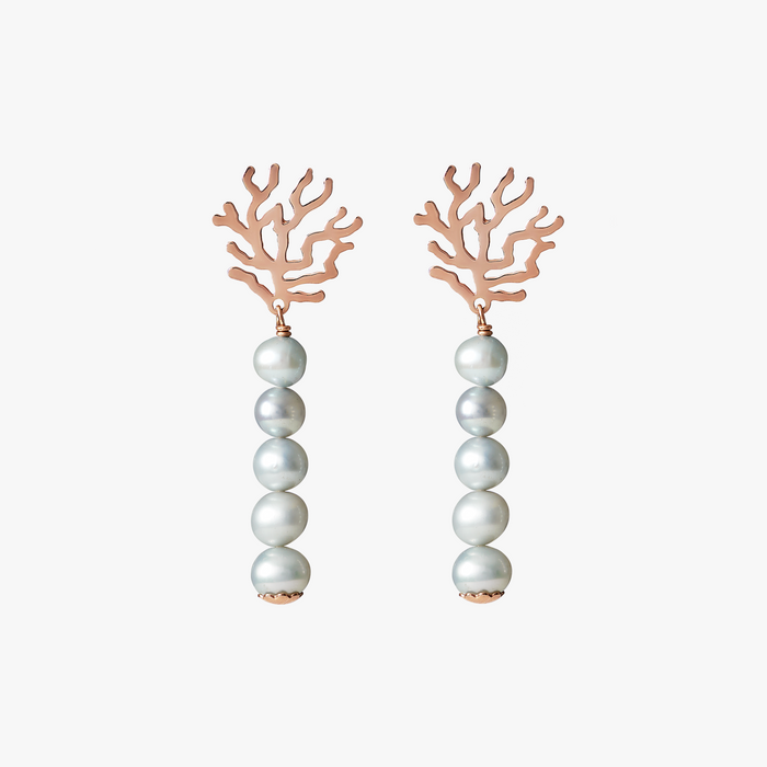 Plaine Corail Rose Gold 5 pearls