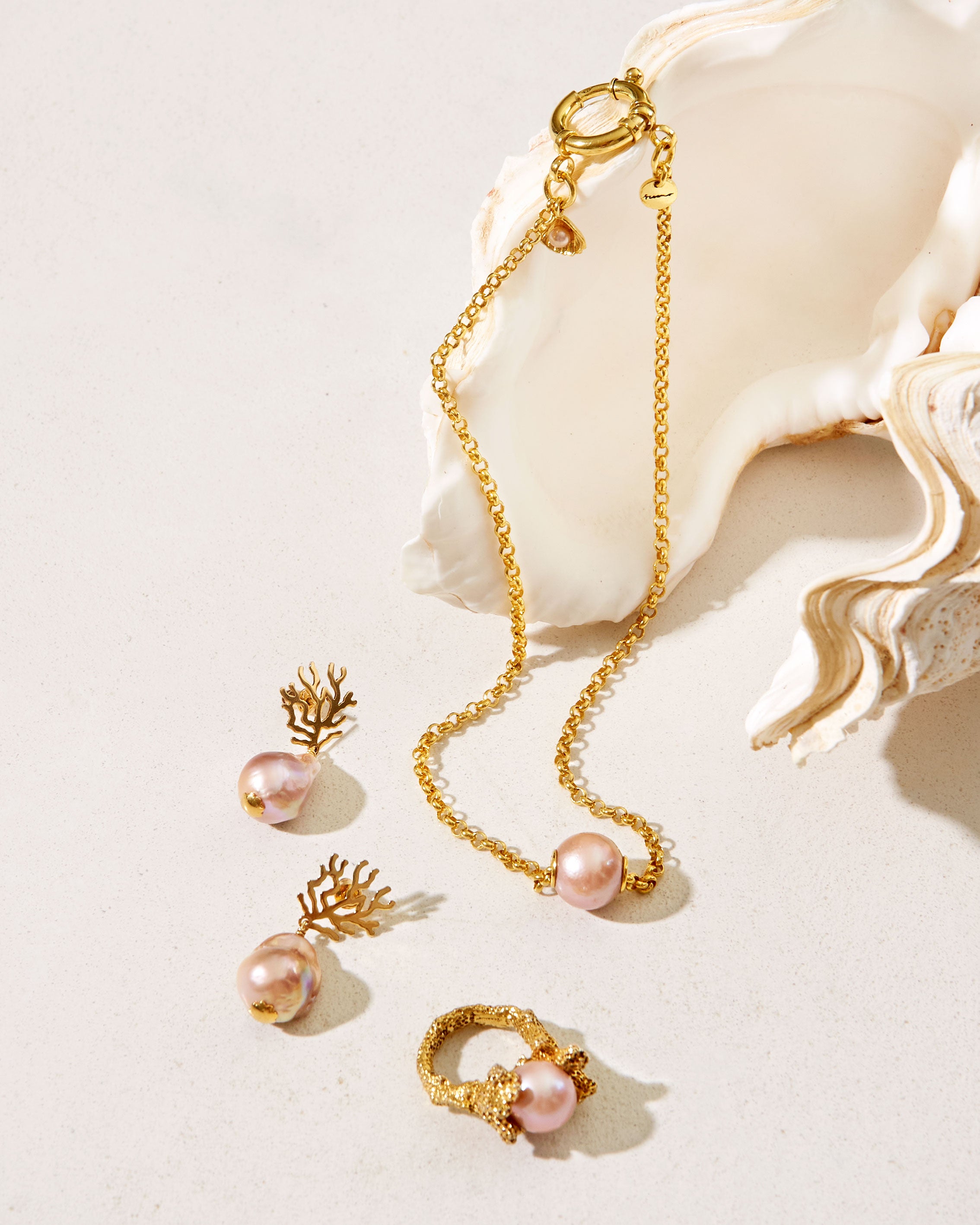 Paul et Virginie Gold Pink - Oceano Pearls