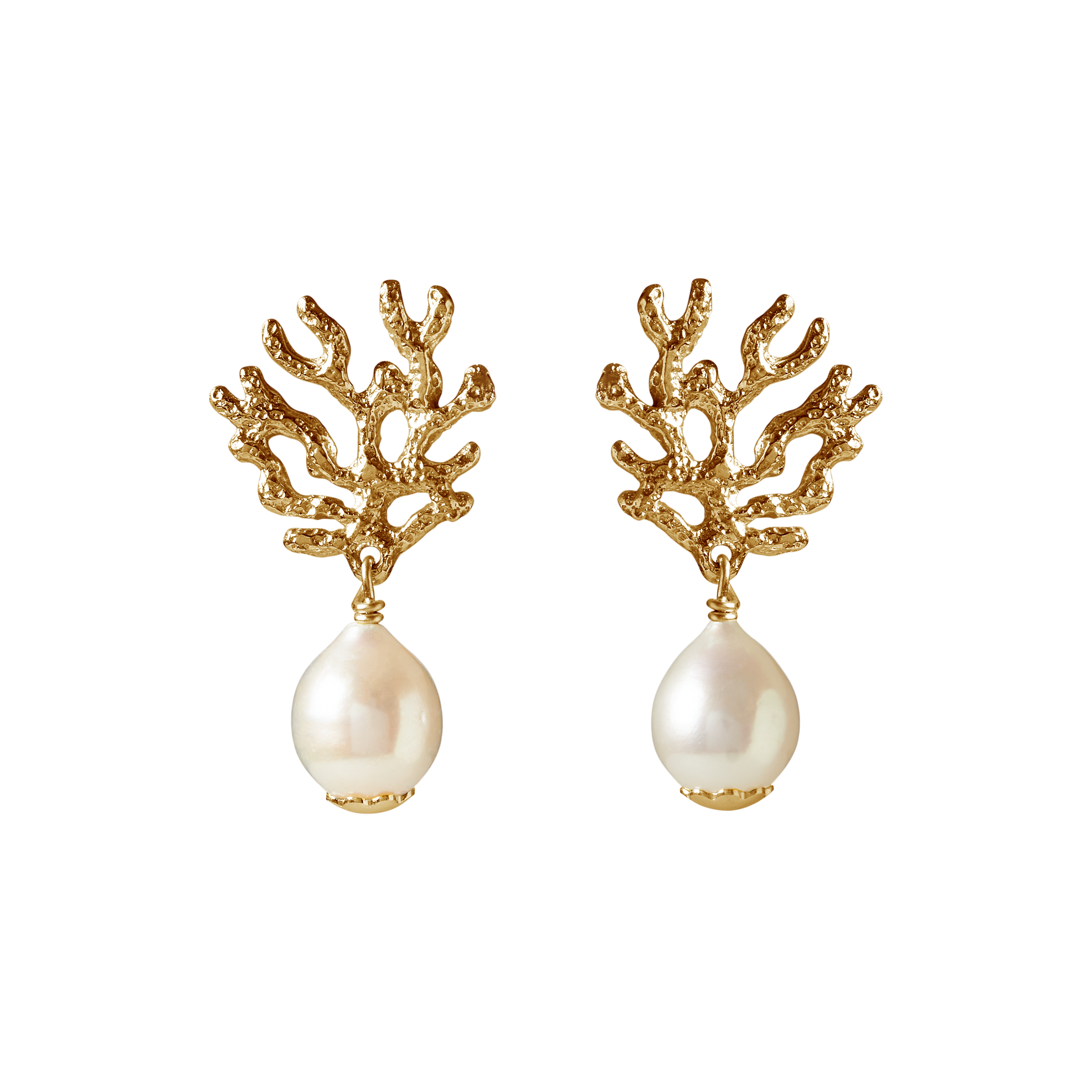 Plaine Corail Gold White Drop