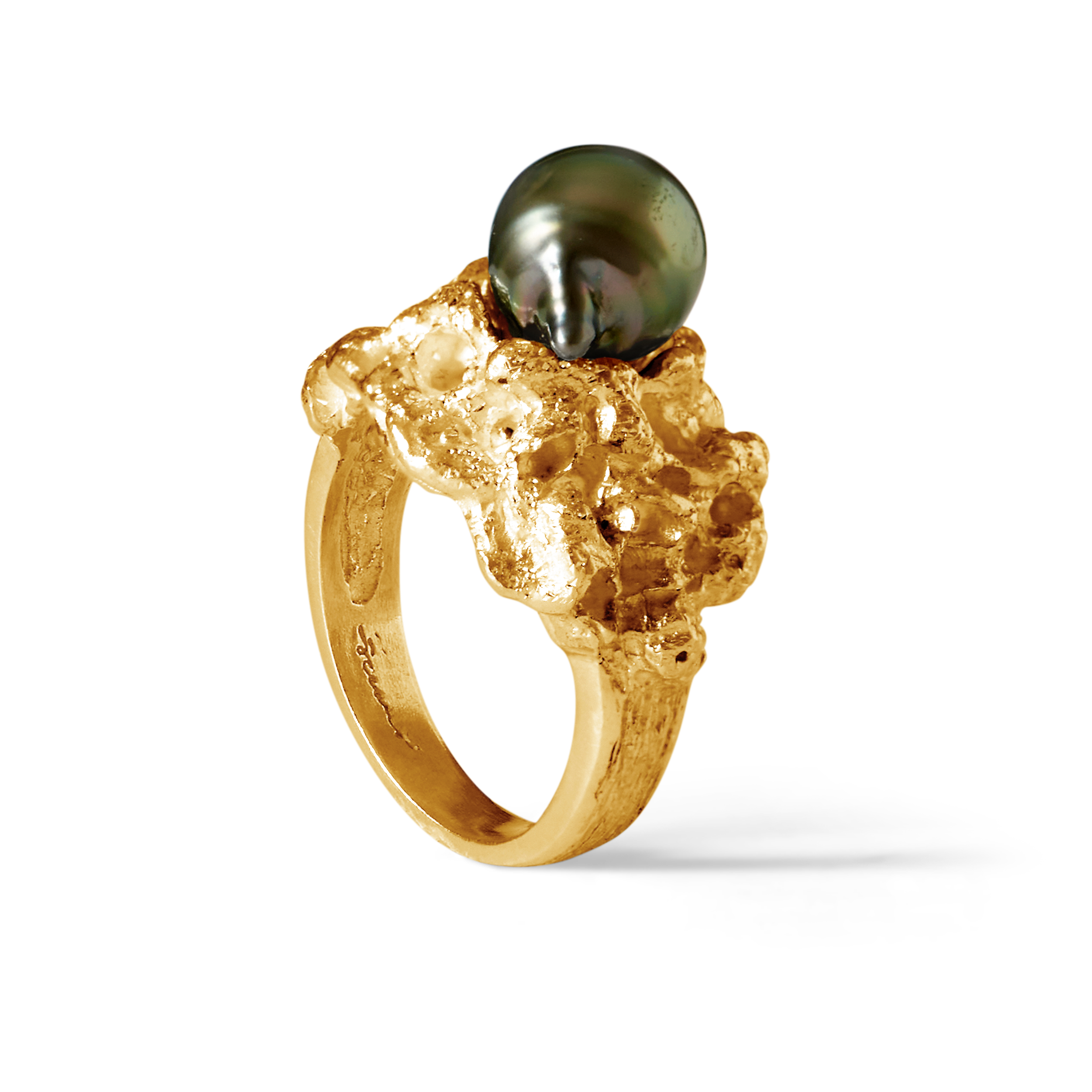Ile aux Sables Gold Tahitian baroque 9 mm