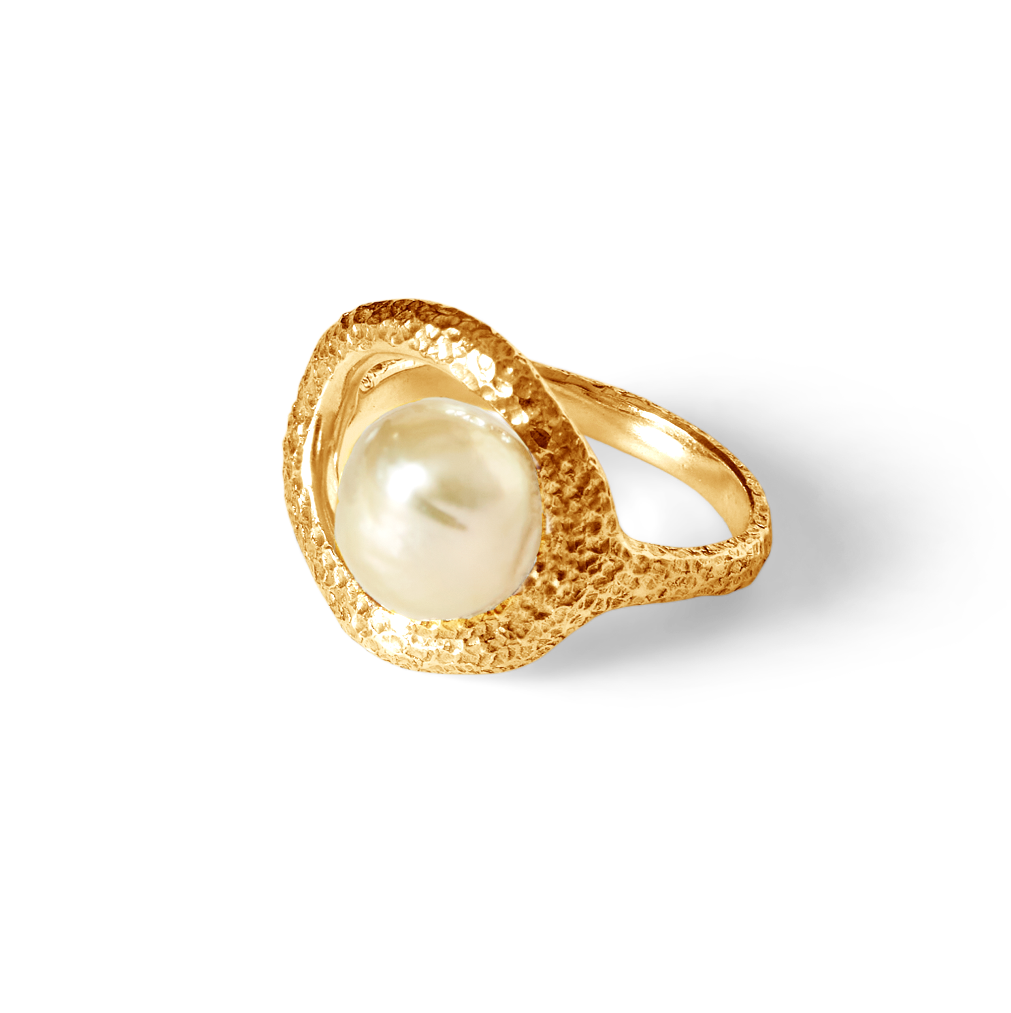 Pamplemousse Gold Beaten Golden South Sea 10 mm
