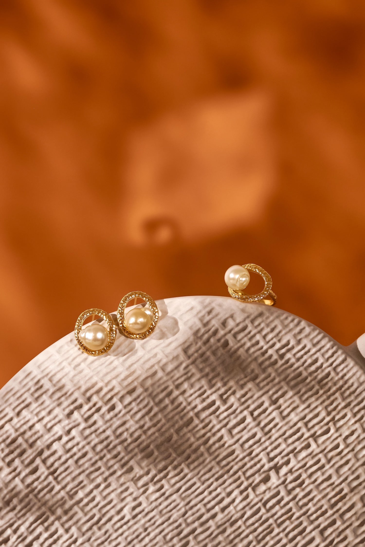 Pamplemousse Gold Beaten Golden South Sea 10 mm