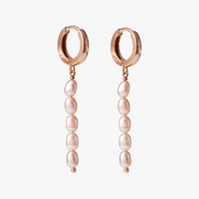 Load image into Gallery viewer, Rivière des Créoles Rose Gold 5 pearls
