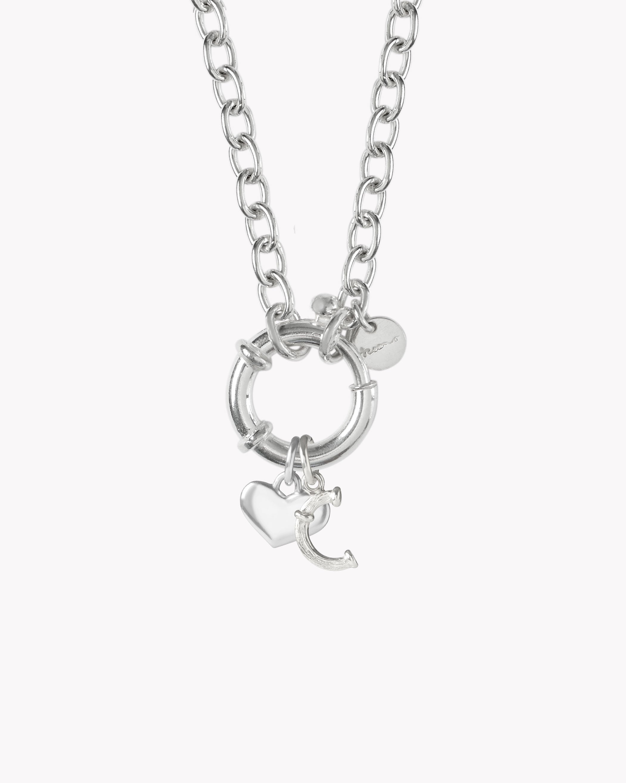 St Géran Silver Alphabet & Charms 60cm