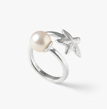 Load image into Gallery viewer, Trou d&#39;Eau Douce Silver Starfish &amp; White
